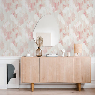 product image for Mahi Blush Abstract Wallpaper from the Scott Living II Collection by Brewster Home Fashions 69