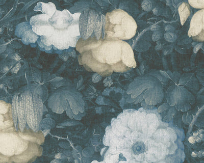 product image of Mary Floral Wallpaper in Black, Blue, and Green by BD Wall 543