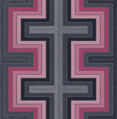product image for Maze Wallpaper in Raspberry from the Sanctuary Collection by Mayflower Wallpaper 52