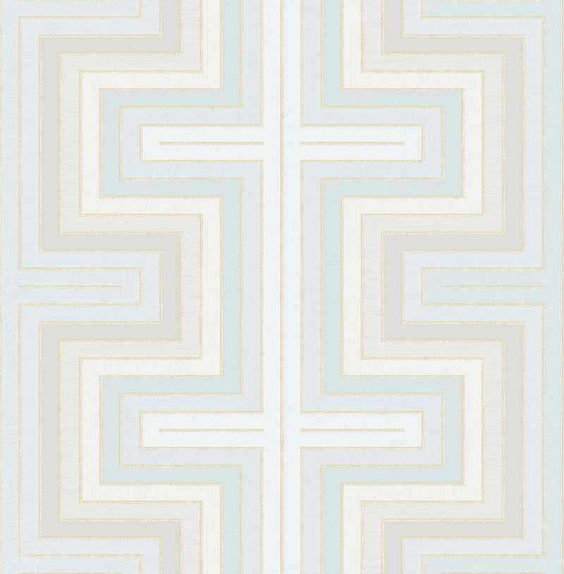 media image for Maze Wallpaper in Turquoise from the Sanctuary Collection by Mayflower Wallpaper 217