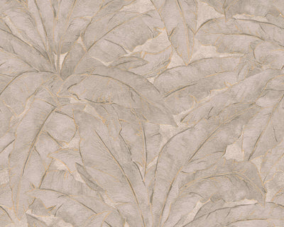 product image of Meera Floral Wallpaper in Beige, Grey, and Gold by BD Wall 570