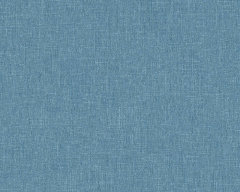 media image for Meika Linen Structure Wallpaper in Blue by BD Wall 212
