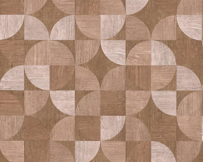 product image for Melena Deco Wood Wallpaper in Beige and Brown by BD Wall 36