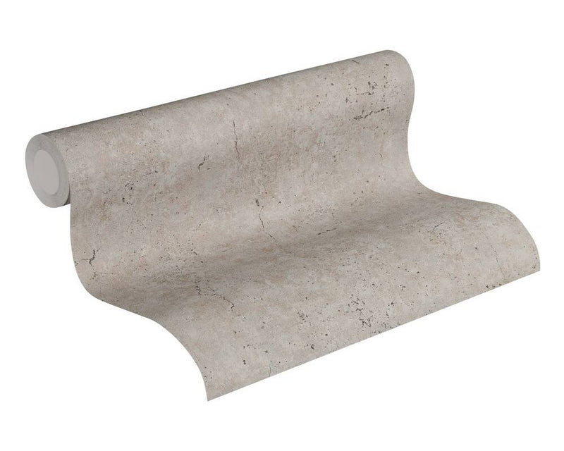 media image for Metta Faux Concrete Wallpaper in Grey and Taupe by BD Wall 263