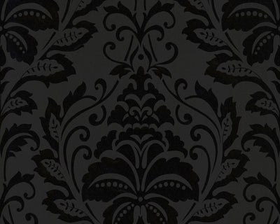 product image of Modern Damask Wallpaper in Black and White design by BD Wall 583