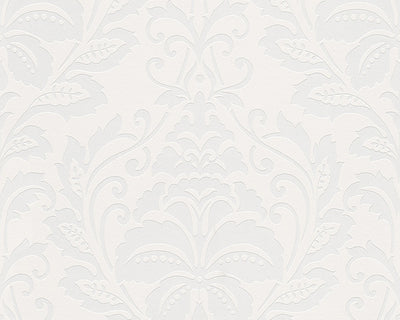 product image of Modern Damask Wallpaper in Ivory and Beige design by BD Wall 570