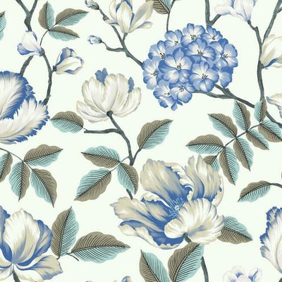 product image of Morning Garden Wallpaper in White from the Grandmillennial Collection by York Wallcoverings 581