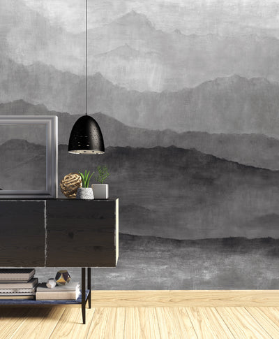 product image for Misty Mountains Grey Wall Mural from the Atmosphere Collection by Galerie Wallcoverings 62