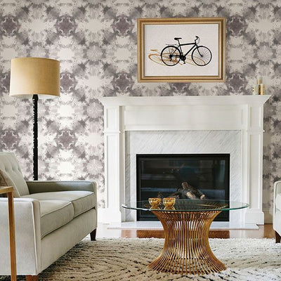 product image for Mysterious Abstract Wallpaper in Grey from the Moonlight Collection by Brewster Home Fashions 53