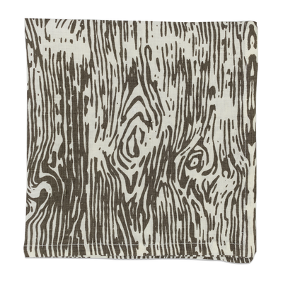 product image for Faux Bois Napkin - Pewter2 93