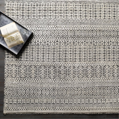 product image for Nobility NBI-2308 Hand Knotted Rug in Ivory & Medium Grey by Surya 8