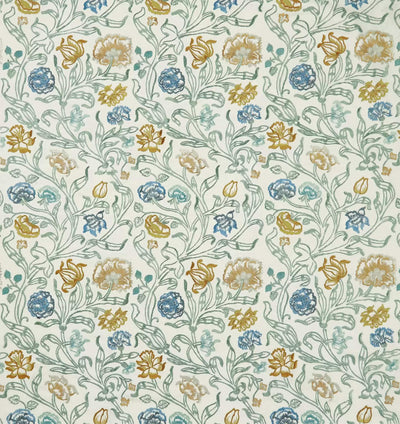 product image for Montsoreau Chabot Aqua/Ochre/Blue Fabric 88