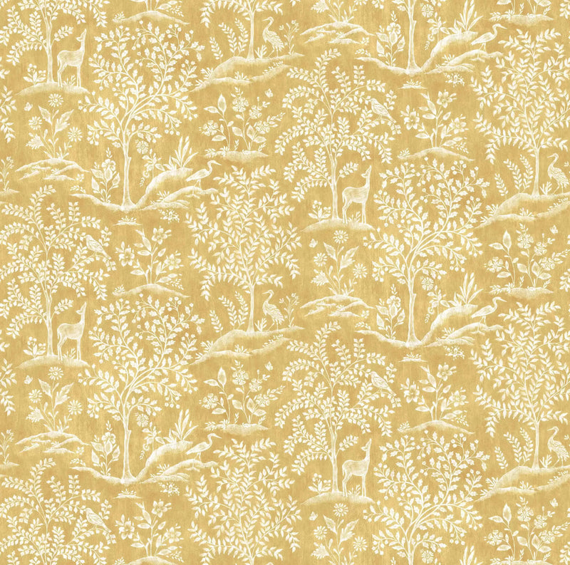 media image for Sample Montsoreau Foret Ochre Fabric 260