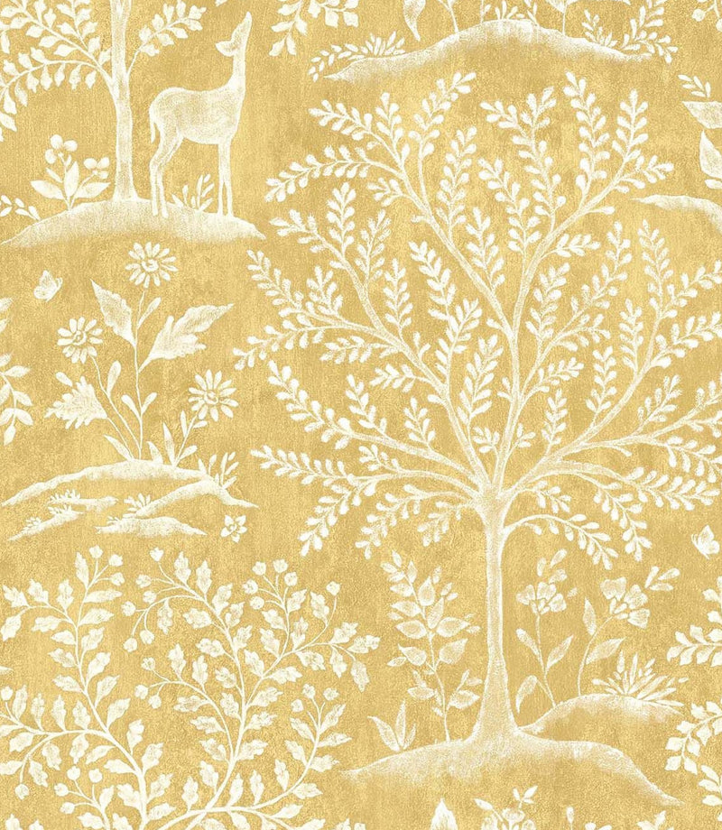 media image for sample signature foret ochre wallpaper by nina campbell 1 265