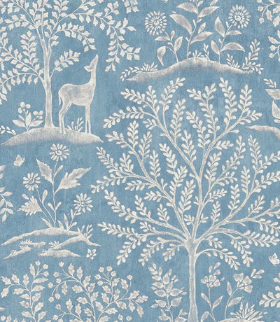 product image of Signature Forêt Blue Wallpaper by Nina Campbell 512