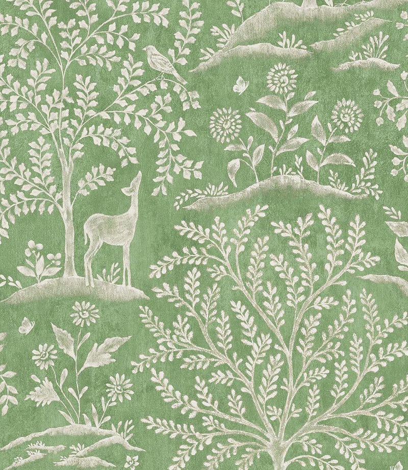 media image for Signature Forêt Emerald Wallpaper by Nina Campbell 226