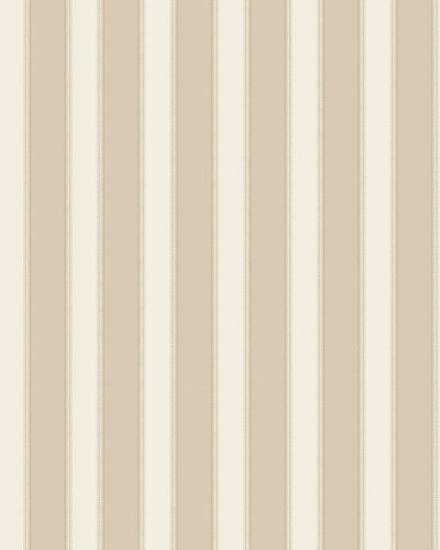 product image for Signature Sackville Stripe Taupe Wallpaper by Nina Campbell 4