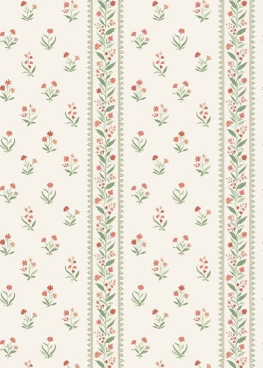 media image for Signature Petit Dapuri Coral/Sage Wallpaper by Nina Campbell 297