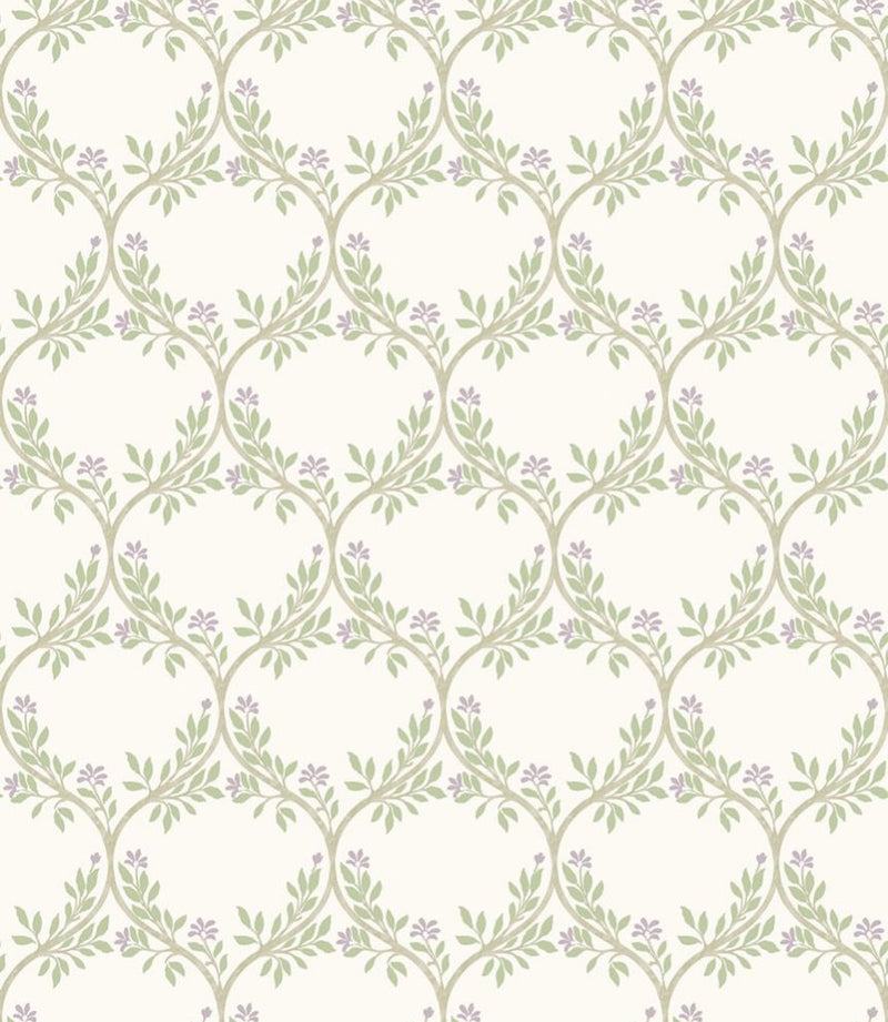 media image for Signature Arber Sage/Lilac Wallpaper by Nina Campbell 227