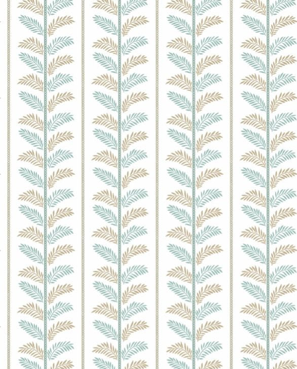 media image for Signature Plumier Aqua/Beige Wallpaper by Nina Campbell 248