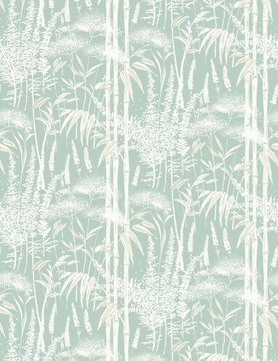 product image of Signature Poiteau Aqua Wallpaper by Nina Campbell 50