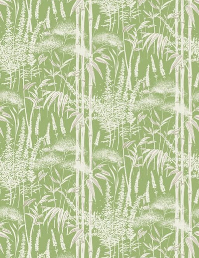product image of Signature Poiteau Green Wallpaper by Nina Campbell 586