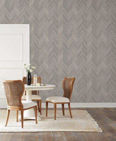 product image for Seesaw Wallpaper in Lovey Dovey Grey from the Natural Digest Collection 61