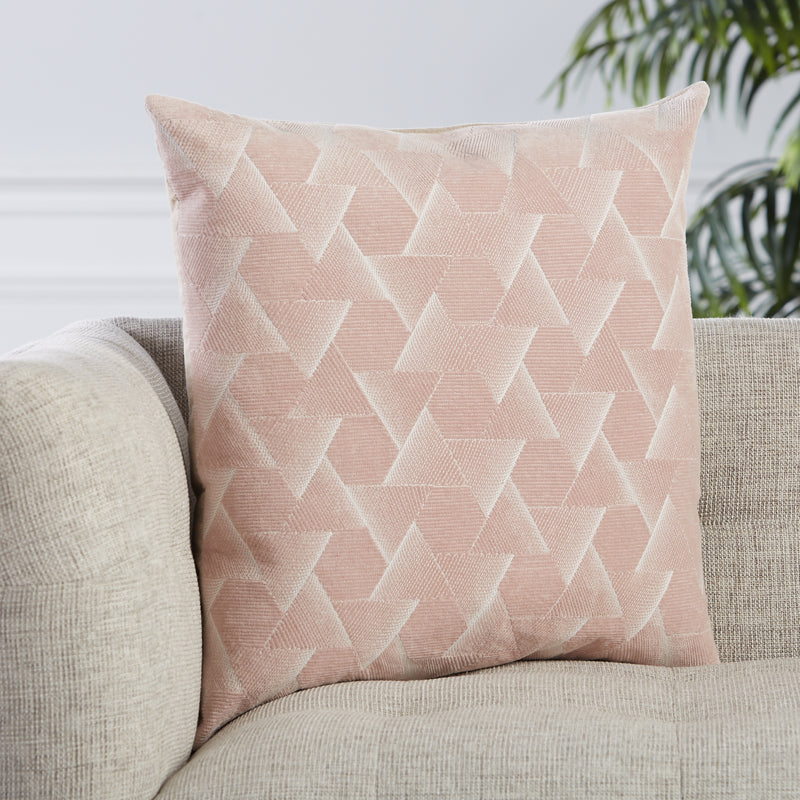 media image for Jacques Geometric Pillow in Blush by Jaipur Living 21
