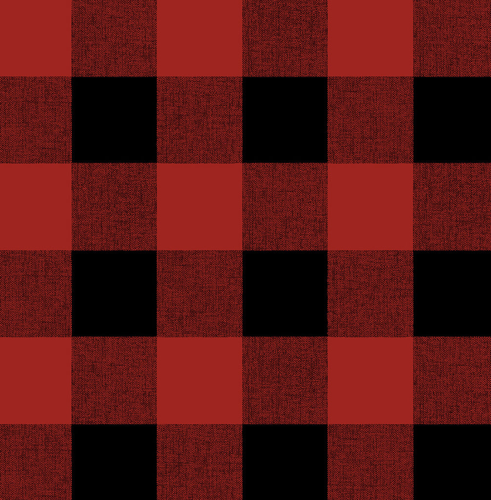 NextWall Buffalo Plaid Peel and Stick Wallpaper, Red