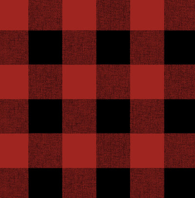 product image of sample buffalo plaid wallpaper in red and black by nextwall 1 538