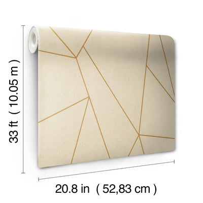 product image for Nazca Wallpaper in Pearl/Gold from the Modern Metals Second Edition 41