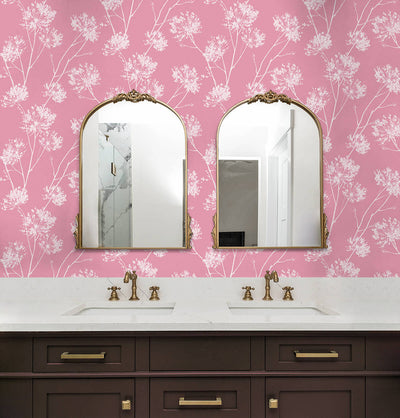 product image for One O'Clocks Peel & Stick Wallpaper in Pink 51