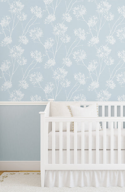 product image for One O'Clocks Peel-and-Stick Wallpaper in Light Blue 94