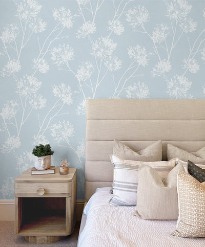 product image for One O'Clocks Peel-and-Stick Wallpaper in Light Blue 37