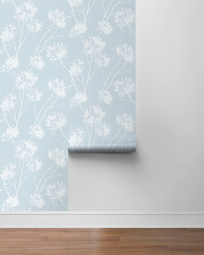 product image for One O'Clocks Peel-and-Stick Wallpaper in Light Blue 42