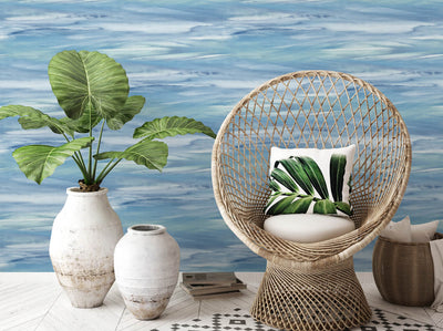 product image for Sirius Brushstroke Peel-and-Stick Wallpaper in Lakeside and Mint by NextWall 47