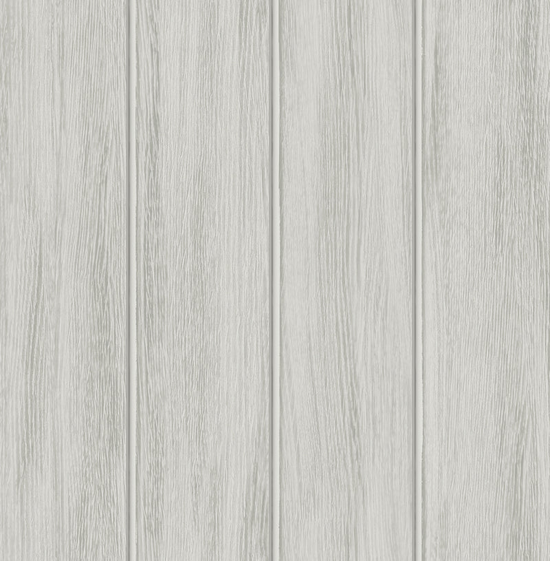 media image for Wood Panel Weathered Grey Peel-and-Stick Wallpaper by NextWall 222