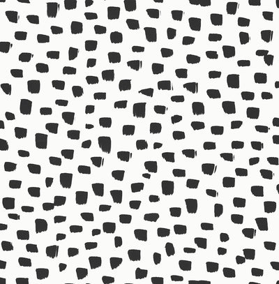 product image for Speckled Dot Peel-and-Stick Wallpaper in Black and White by NextWall 78