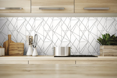 product image for Quartz Geo Harbor Grey Peel-and-Stick Wallpaper by NextWall 24