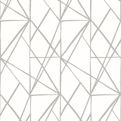 product image of Quartz Geo Harbor Grey Peel-and-Stick Wallpaper by NextWall 562