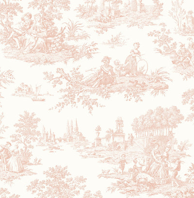 product image for Chateau Toile Blush Peel-and-Stick Wallpaper by NextWall 43