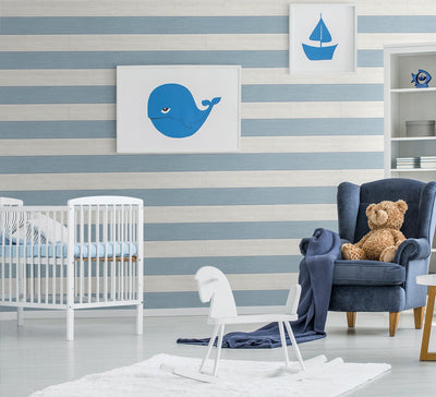 product image for Two Toned Shiplap Carolina Blue Peel-and-Stick Wallpaper by NextWall 42