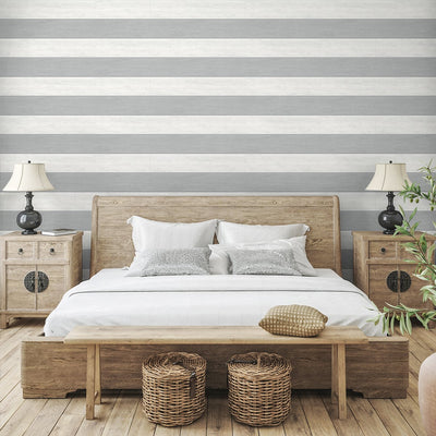 product image for Two Toned Shiplap Argos Grey Peel-and-Stick Wallpaper by NextWall 10