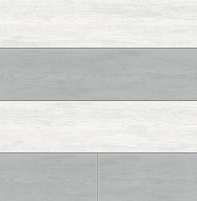 product image for Two Toned Shiplap Argos Grey Peel-and-Stick Wallpaper by NextWall 30