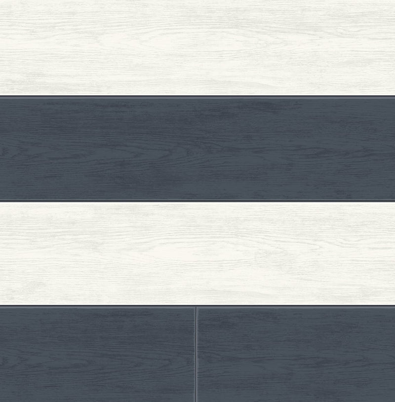 media image for sample two toned shiplap navy blue peel and stick wallpaper by nextwall 1 226