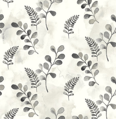 product image of Woodland Walk Steel Grey Peel-and-Stick Wallpaper by NextWall 548