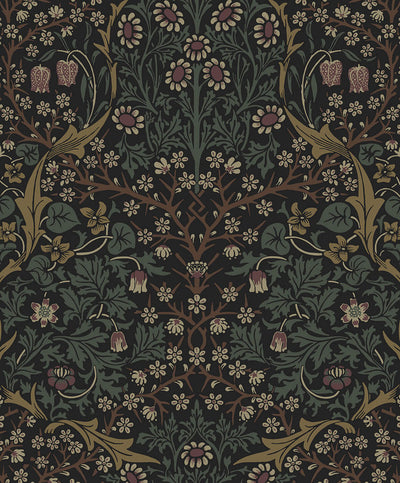 product image of Victorian Garden Peel & Stick Wallpaper in Blacksmith & Cliffside 543