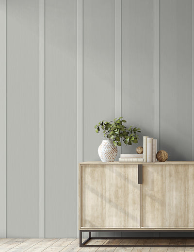 product image for Faux Board & Batten Peel-and-Stick Wallpaper in Harbor Grey 16