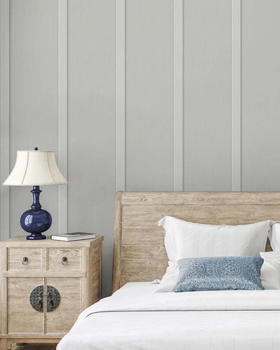 product image for Faux Board & Batten Peel-and-Stick Wallpaper in Harbor Grey 1