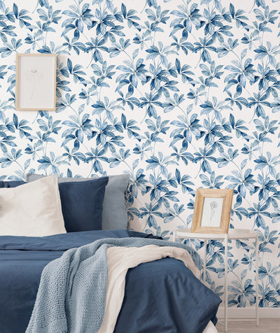 product image for Leaf Trail Peel-and-Stick Wallpaper in Lakeside 1